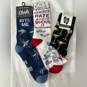 🚨Bundle NWT🚨 Graphic Socks Set - Blue, White, Black